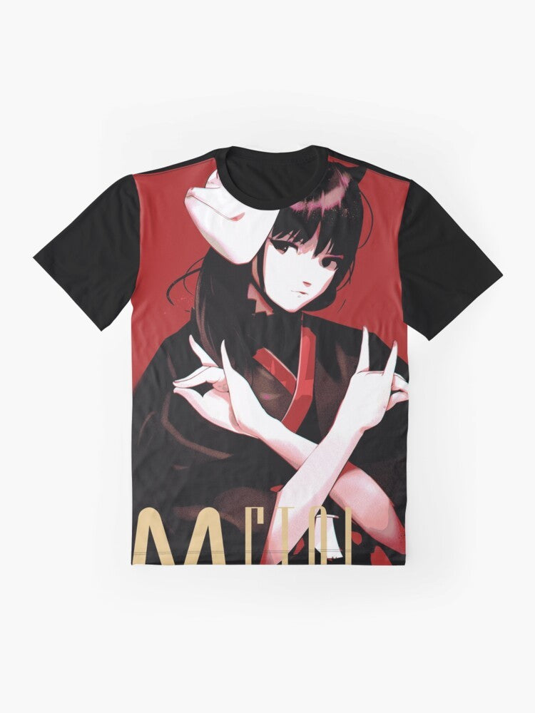 BabyMetal anime-style graphic t-shirt featuring the Japanese metal band - Flat lay