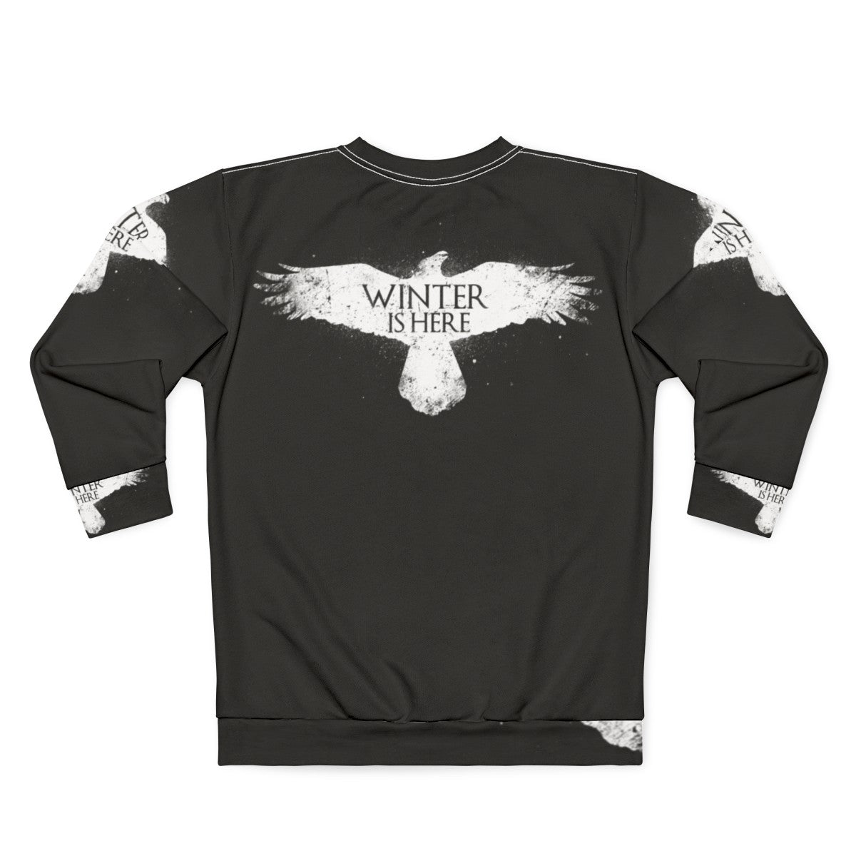 Cozy winter is here raven graphic sweatshirt - Back