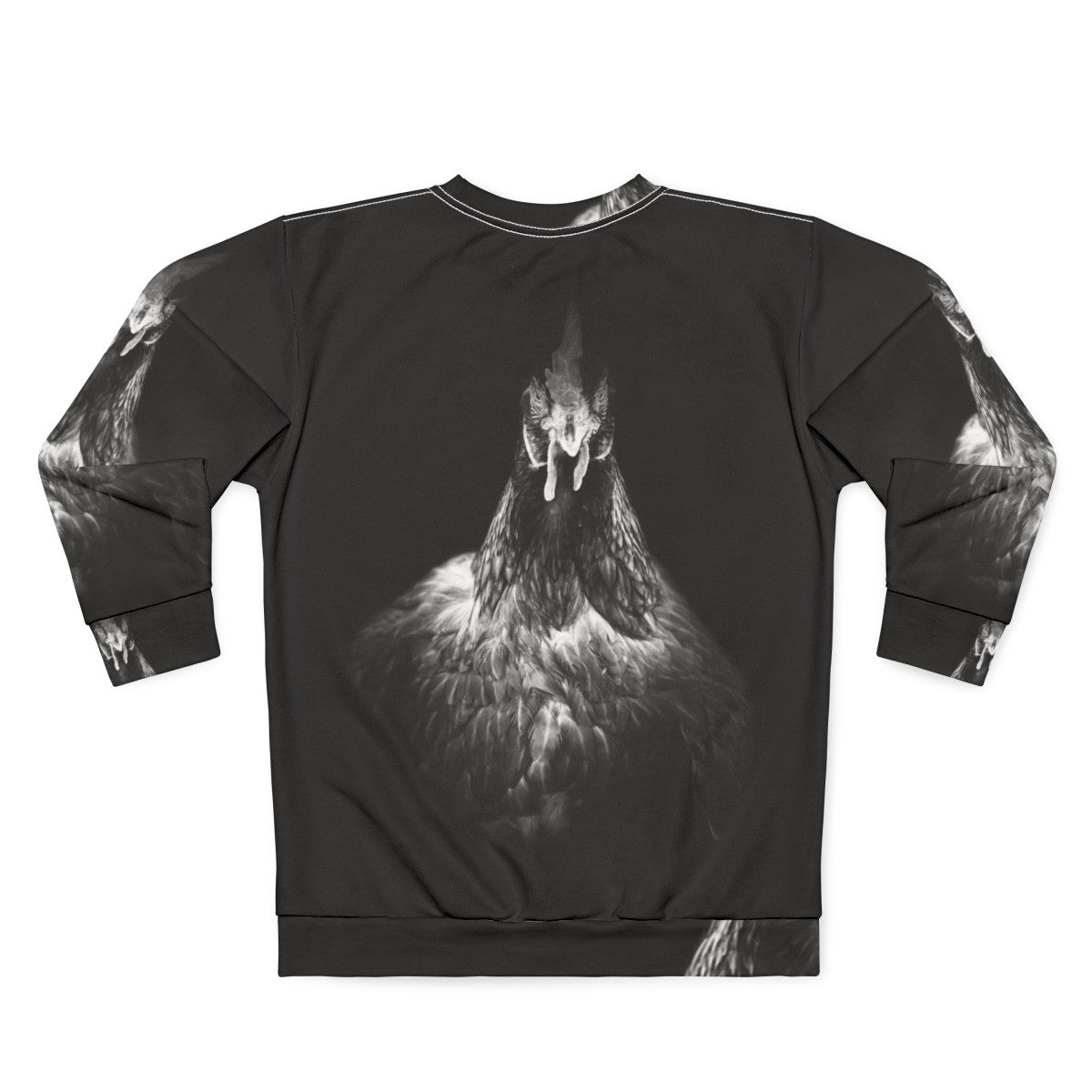 Hentensity for Life Hen Chicken Rooster Sweatshirt - Back