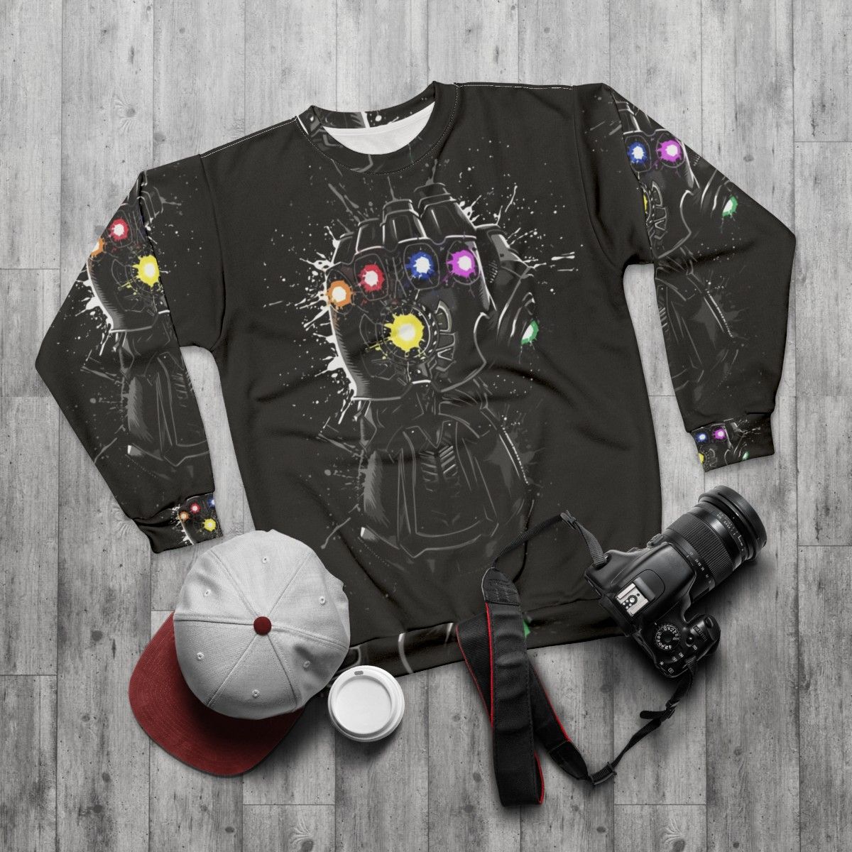 Marvel Avengers Infinity Gauntlet Sweatshirt - flat lay