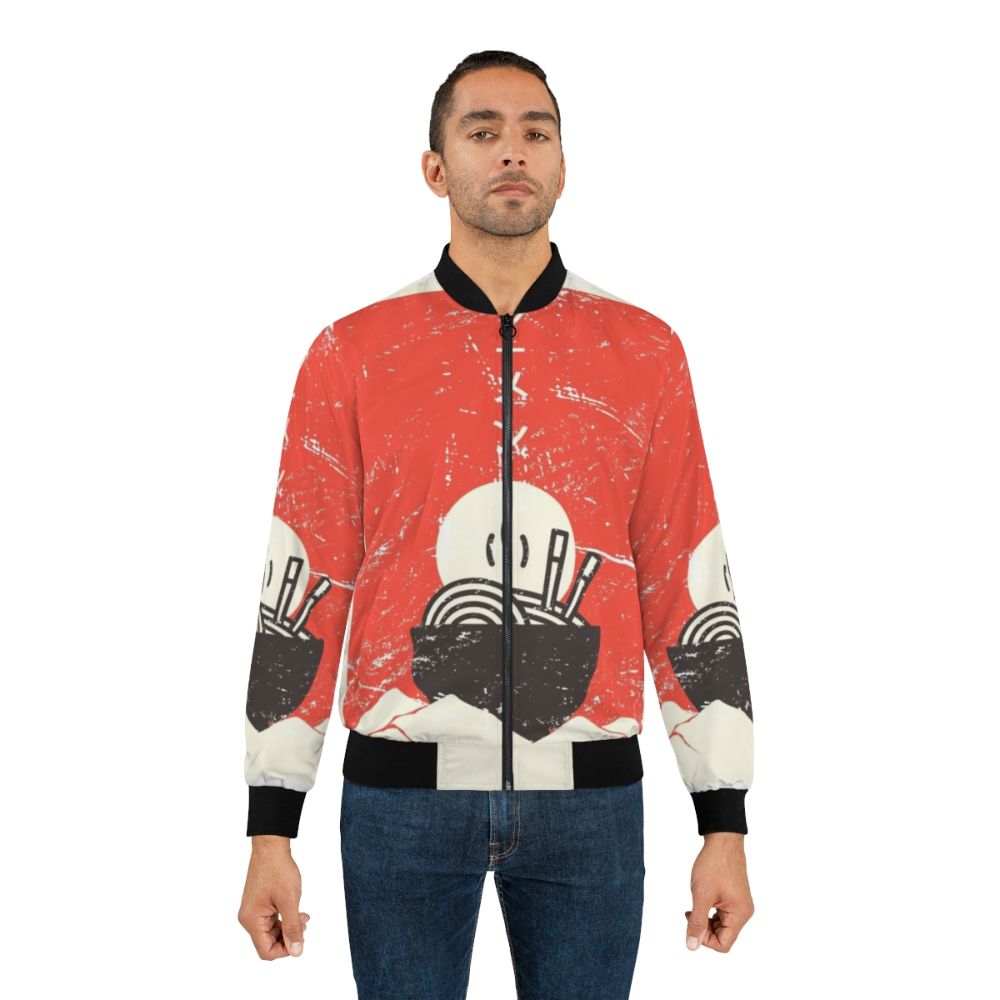 Vintage Japanese anime-inspired ramen bomber jacket - Lifestyle