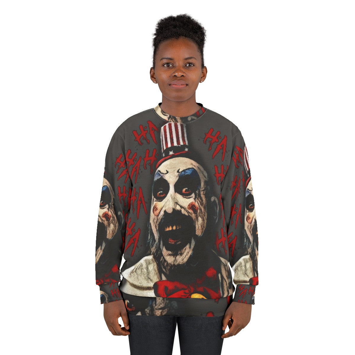 Captain Spaulding Horror Movie Themed Sweatshirt - women