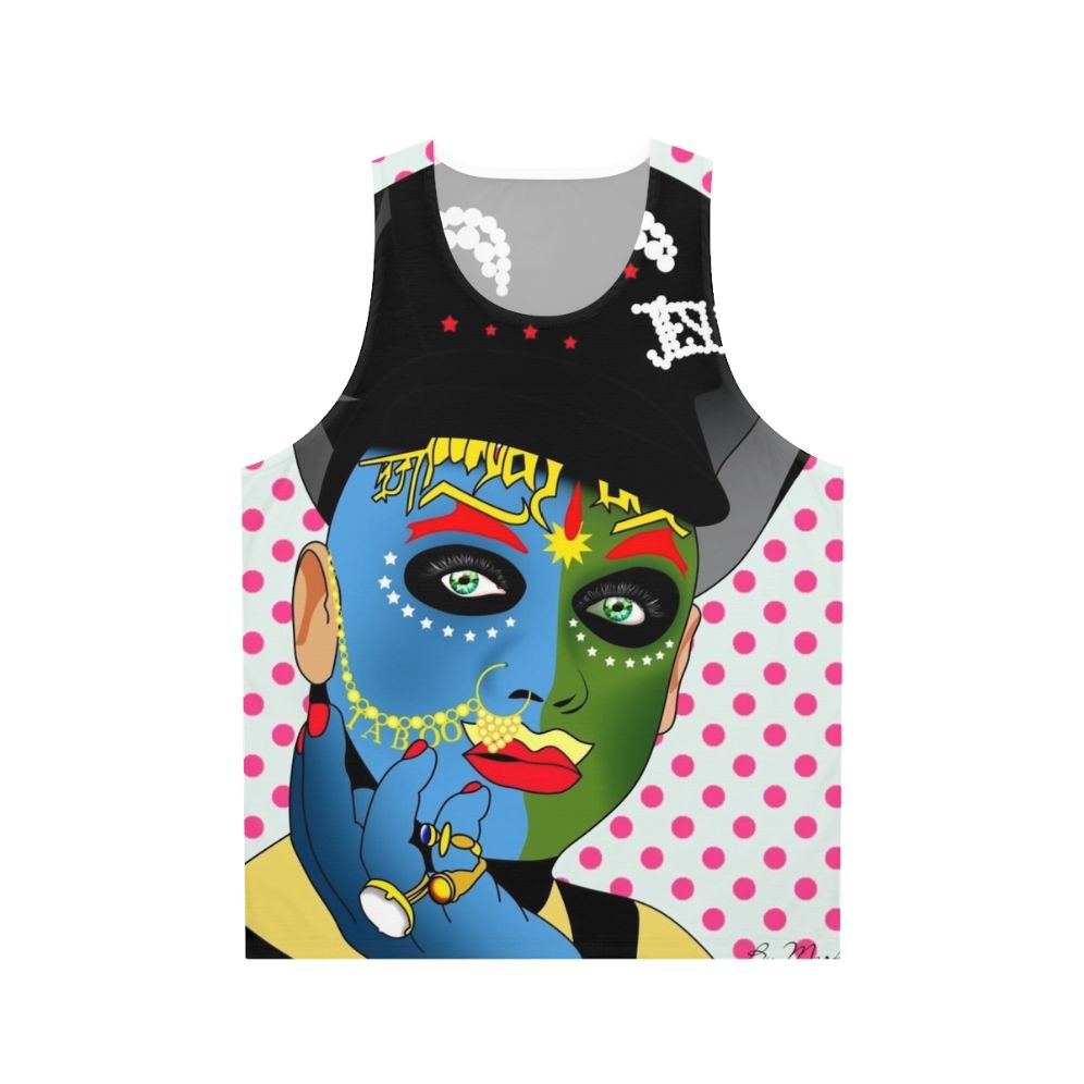 Leigh Bowery Inspired Unisex Tank Top with Vibrant Pop Art Graphic