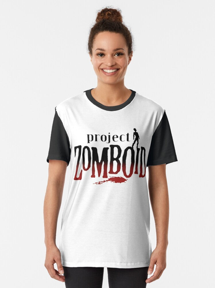 Project Zomboid Classic Graphic T-Shirt featuring the game's iconic "This is how you died" design - Women