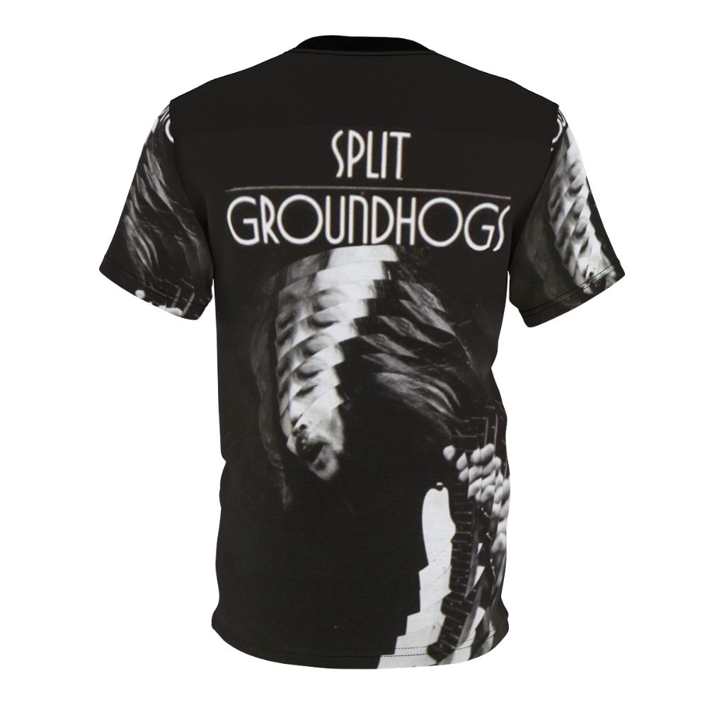 Vintage 1971 Groundhogs Split album cover design printed on a high-quality t-shirt - Back