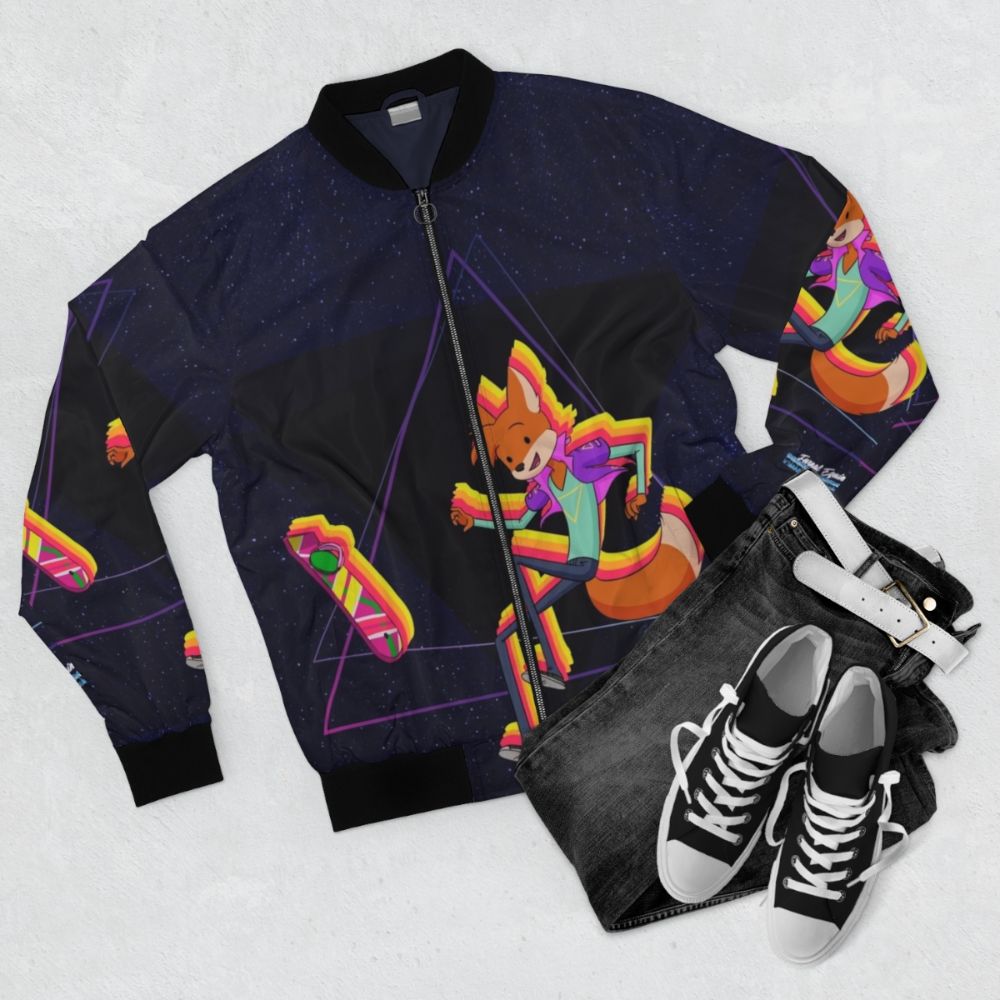 Marty Fox Bomber Jacket - Furnal Equinox Virtual Convention - Flat lay