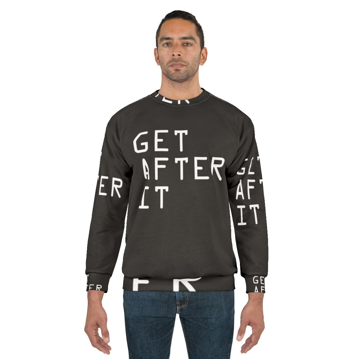 Motivational "Get After It" Sweatshirt - men