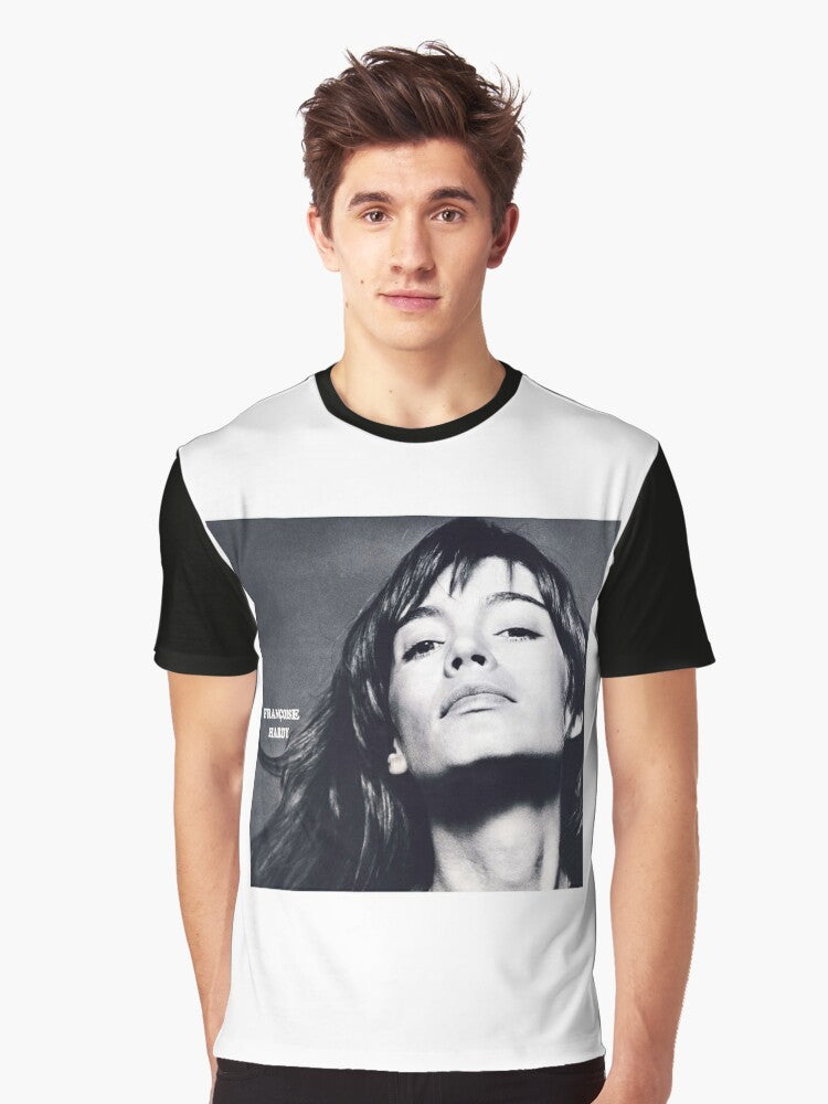 Françoise Hardy - La Question Graphic T-Shirt featuring the iconic French singer and her album cover - Men