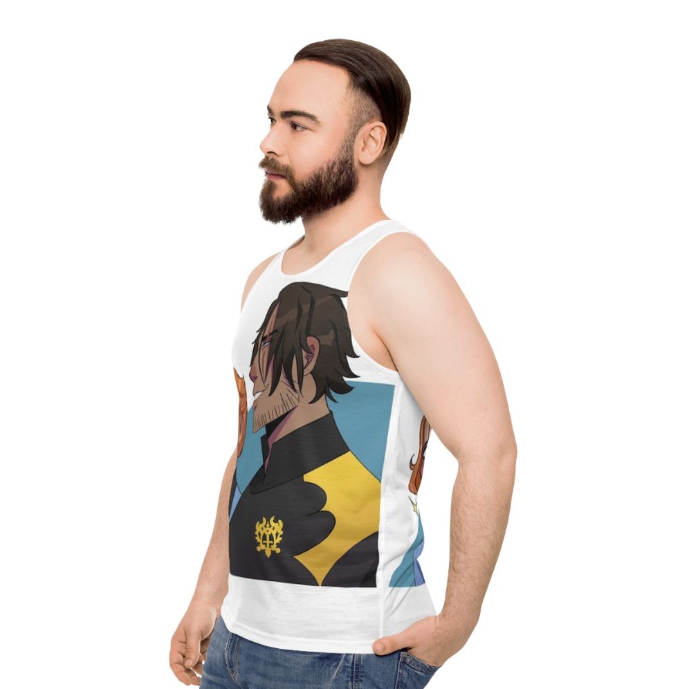 Castlevania Sypha and Trevor Unisex Tank Top - men side