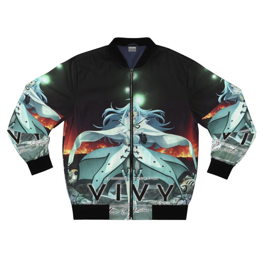 Vivy: Fluorite Eye's Song anime-inspired bomber jacket with characters from the show