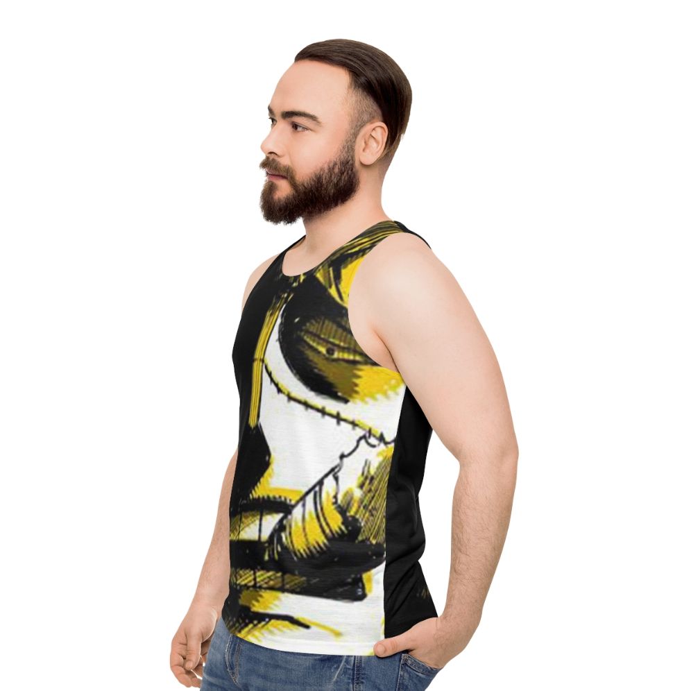 One Piece Crocodile Inspired Unisex Tank Top - men side