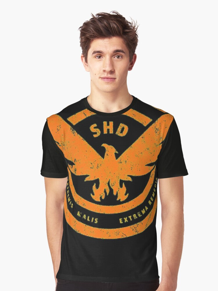 The Division SHD Distressed Graphic T-Shirt - Essential Tee with the SHD logo - Men