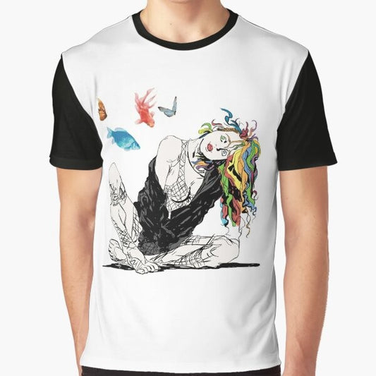 Delirium The Sandman Vertigo Comics Graphic T-Shirt featuring a character from the Sandman comic series