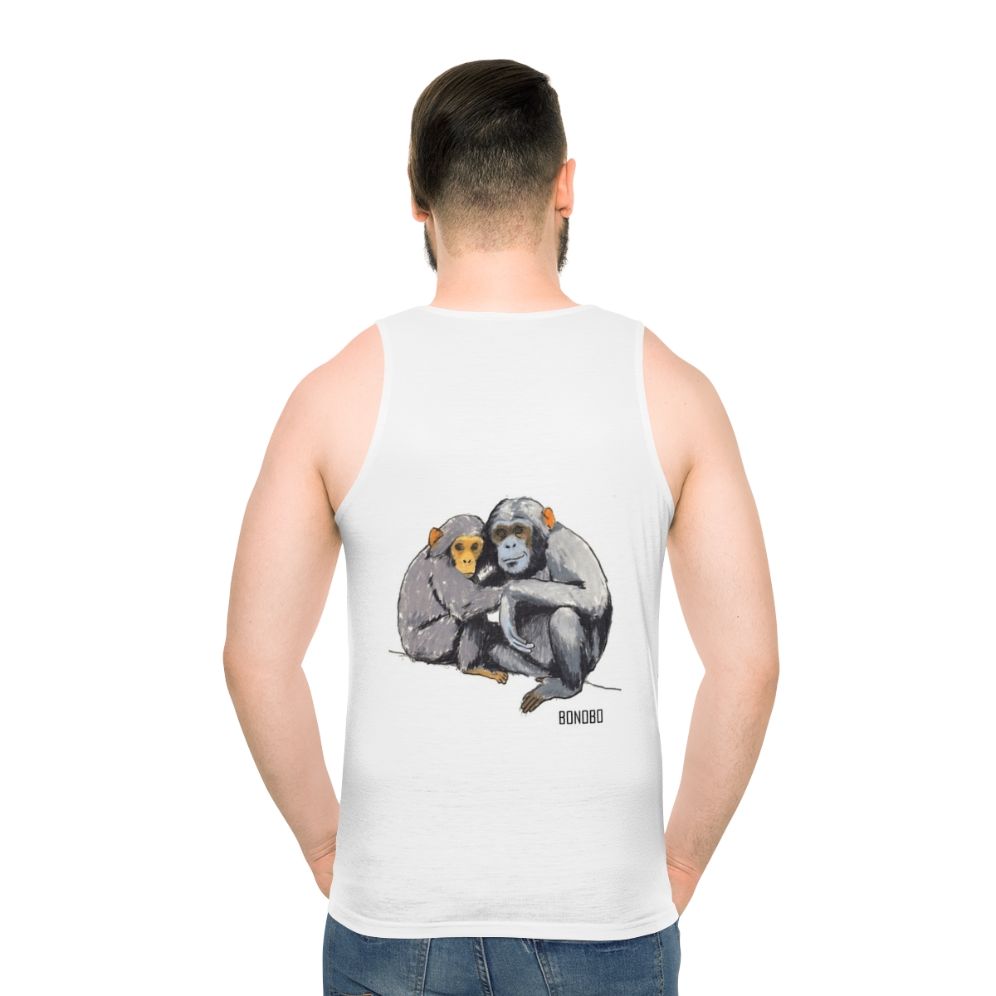 Bonobo unisex tank top with band logo - men back