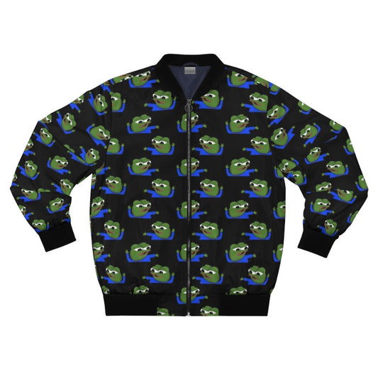 Pepe the Frog bomber jacket with Forsen inspired design