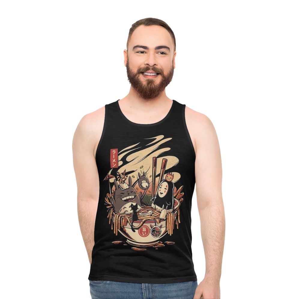 Ramen noodle unisex anime tank top - men