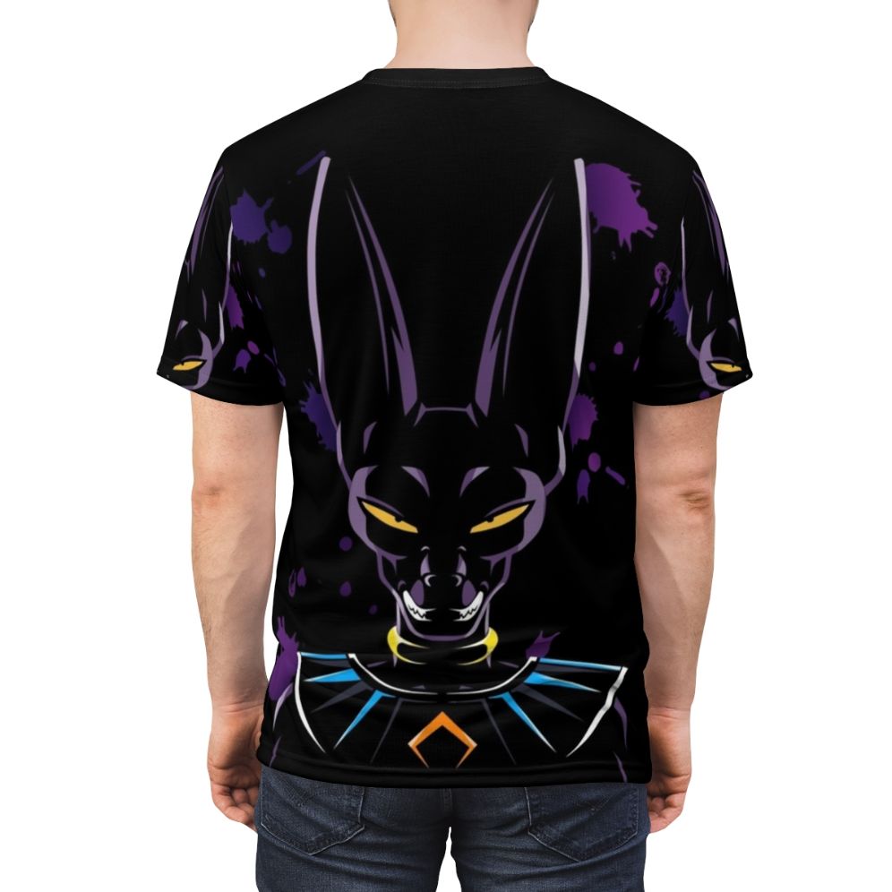 Dragon Ball Beerus Graphic T-shirt Design - men back