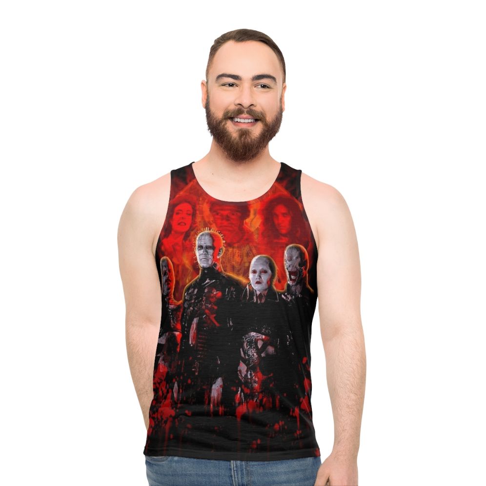 Cenobites Pinhead Puzzle Box Unisex Horror Movie Tank Top - men