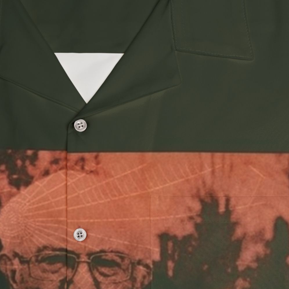 Retro Bernie Sanders Turnover Hawaiian Shirt - Detail