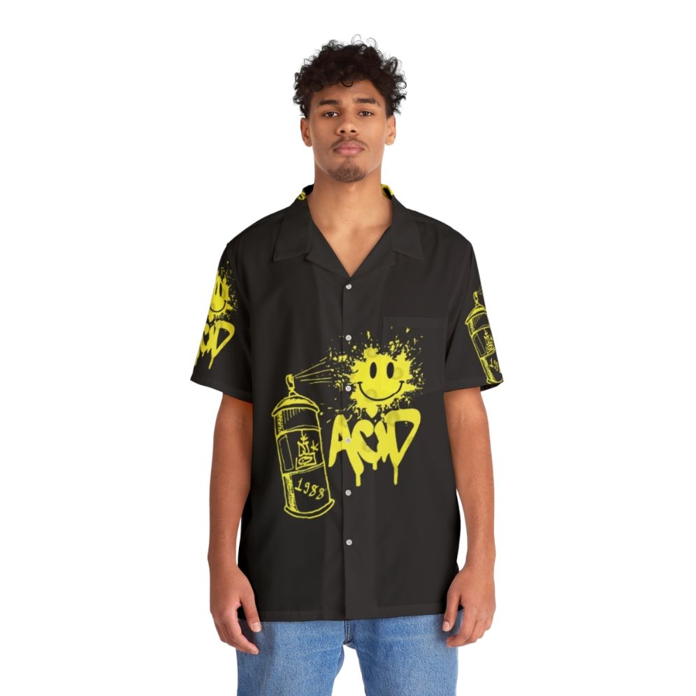 1980s Acid House Hawaiian Shirt - People Front