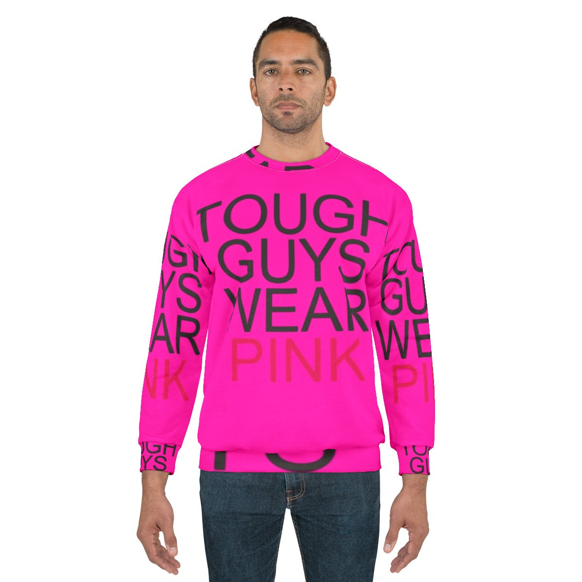 Tough Guys Wear Pink Roblox Infected Sweatshirt - men