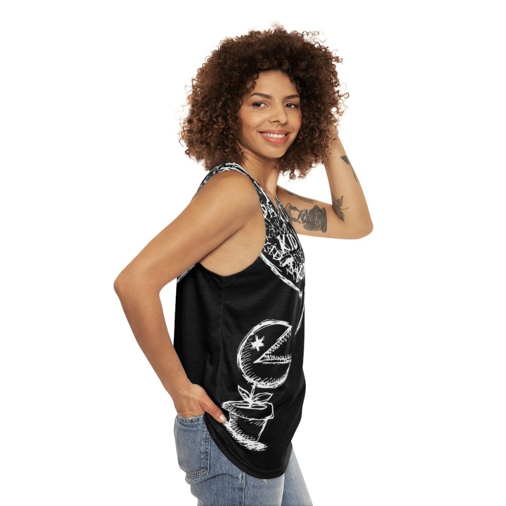 Radiohead Kid A Unisex Tank Top - women side