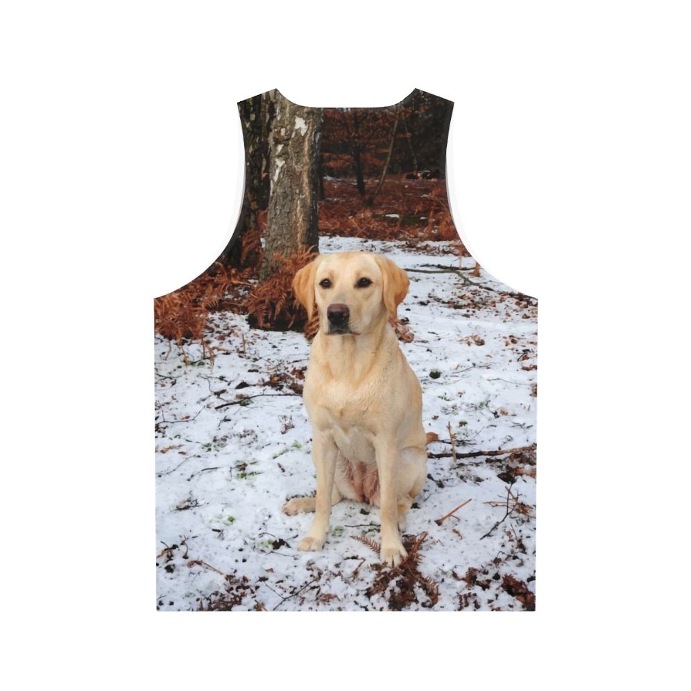 Yellow Labrador Retriever Unisex Tank Top - Back