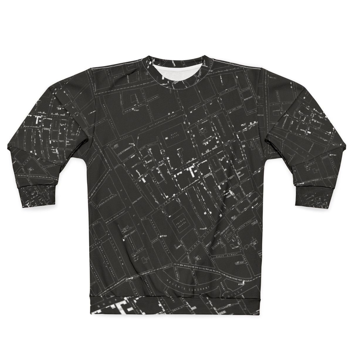 John Snow's Cholera Map White Sweatshirt