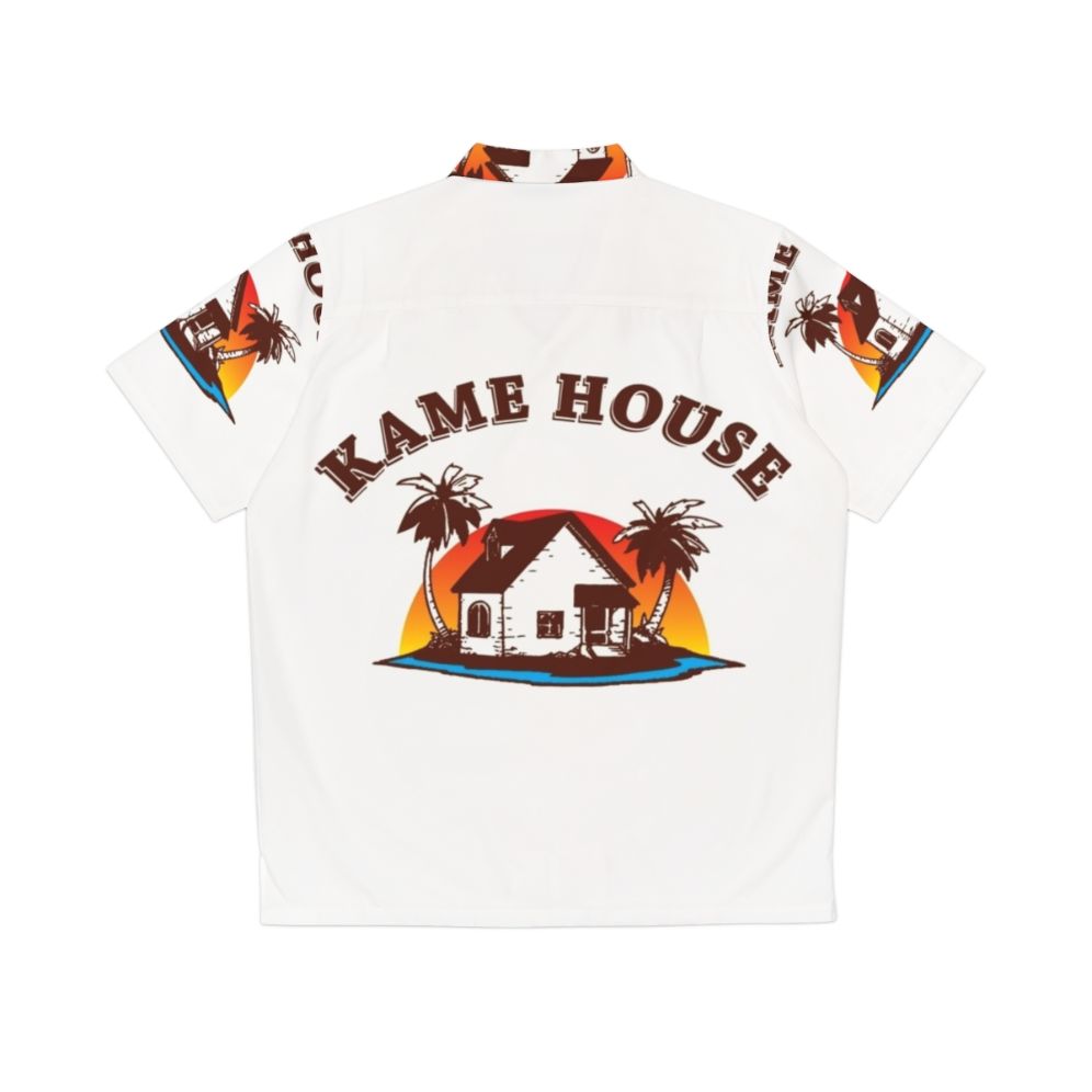 Retro Hawaiian Shirt with House Of Training Movie Branding - Back