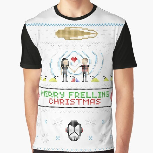 Farscape-inspired ugly Christmas sweater graphic t-shirt