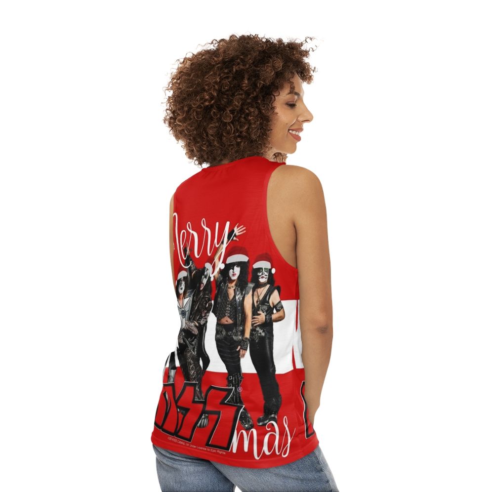 Merry Kissmas 2020 Unisex Holiday Tank Top - women back