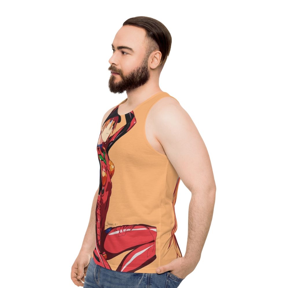 Anime inspired kawaii unisex tank top - men side