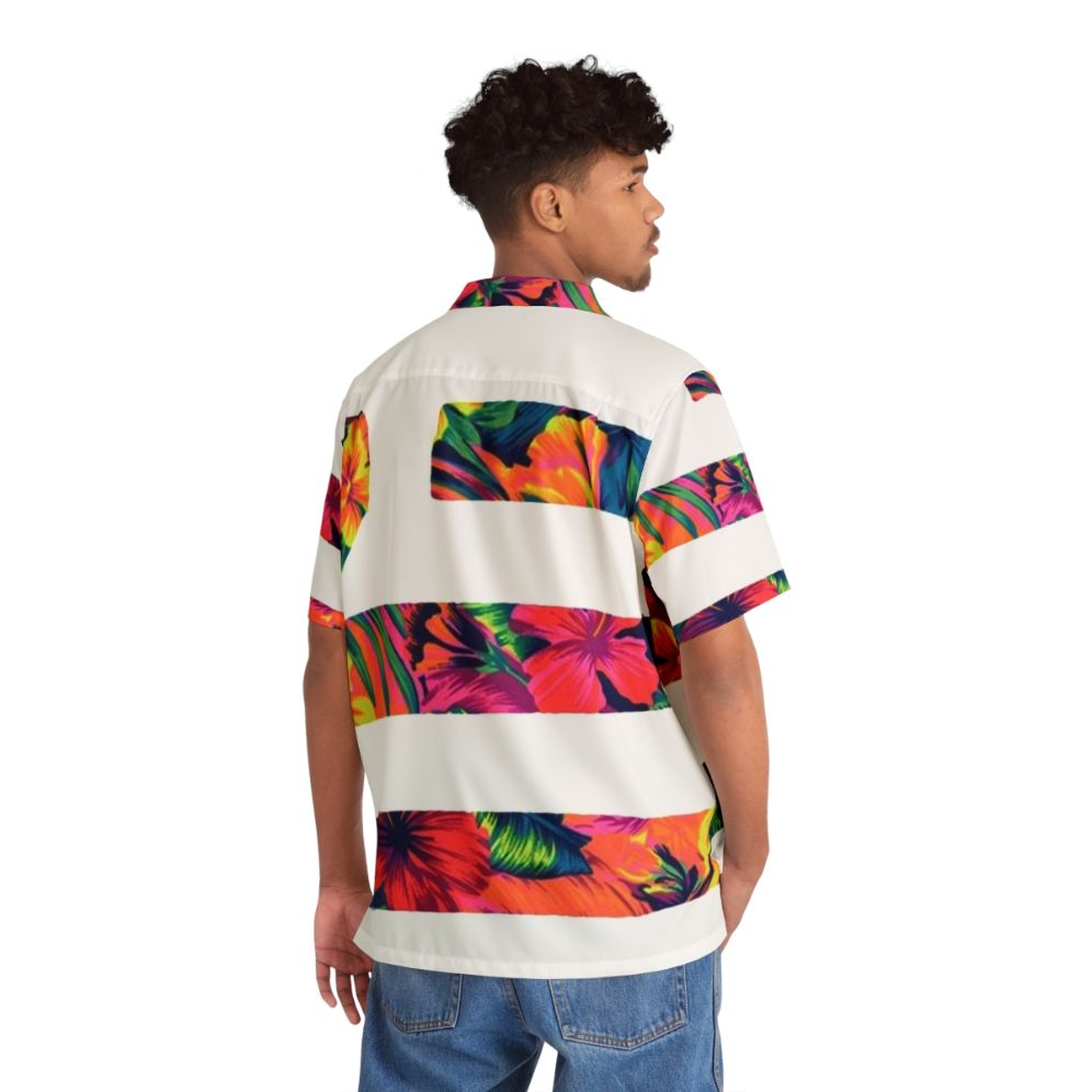 Vibrant Z Hawaiian Shirt 2 with Tropical Print Design - People Back