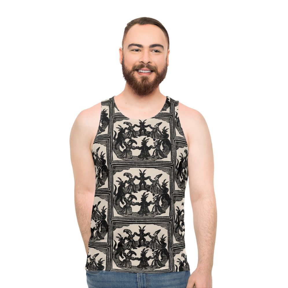 Witches Circle Dance Unisex Occult Tank Top - men