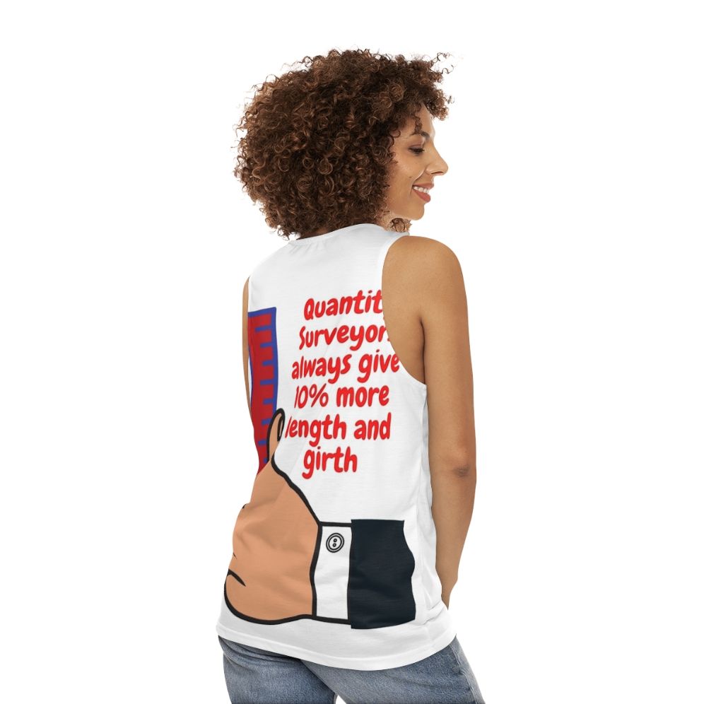 Funny Quantity Surveyor Tank Top - women back