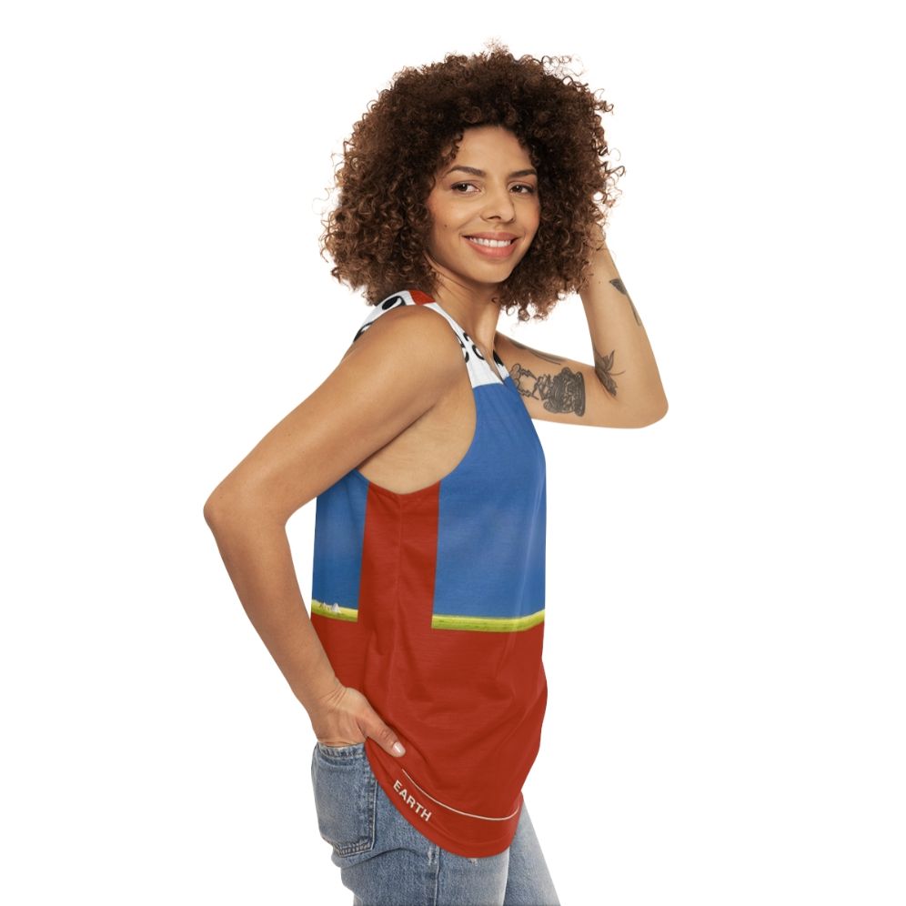 Earth unisex alternative tank top - women side