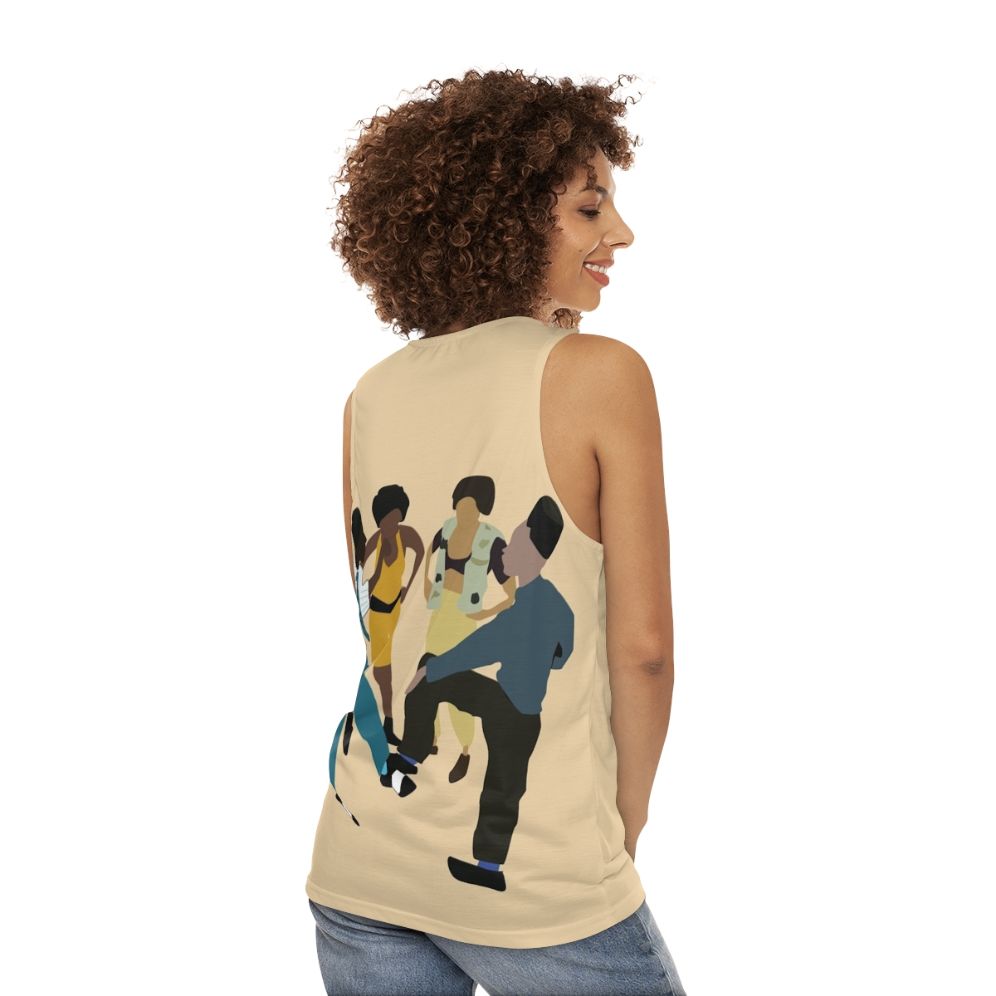 House Party Unisex Retro 90s Hip Hop Tank Top - women back