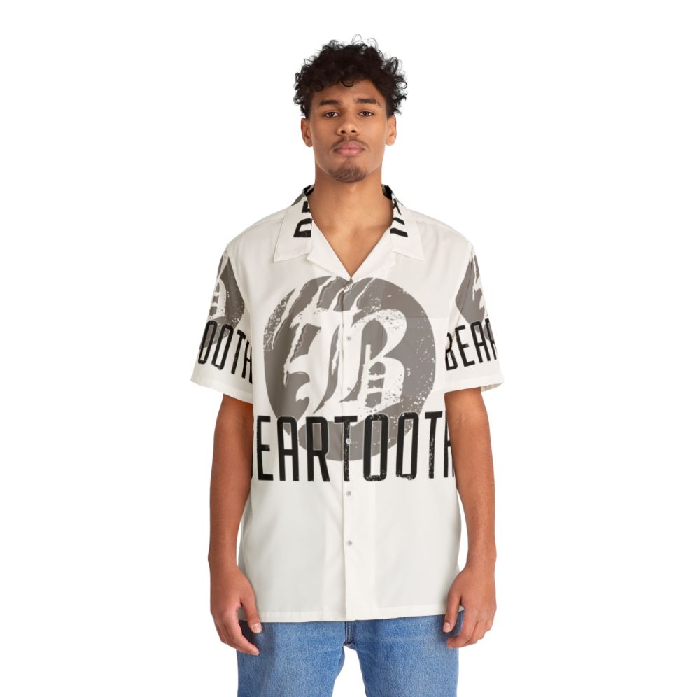 Beartooth Logo Hawaiian Shirt with Bear Claw Design - People Front