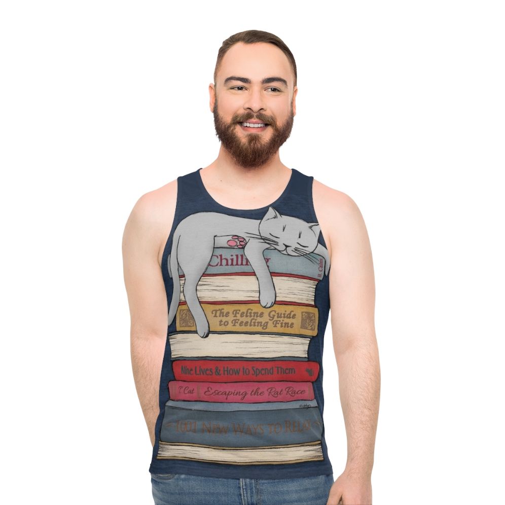 Chill Like a Cat Unisex Tank Top - men