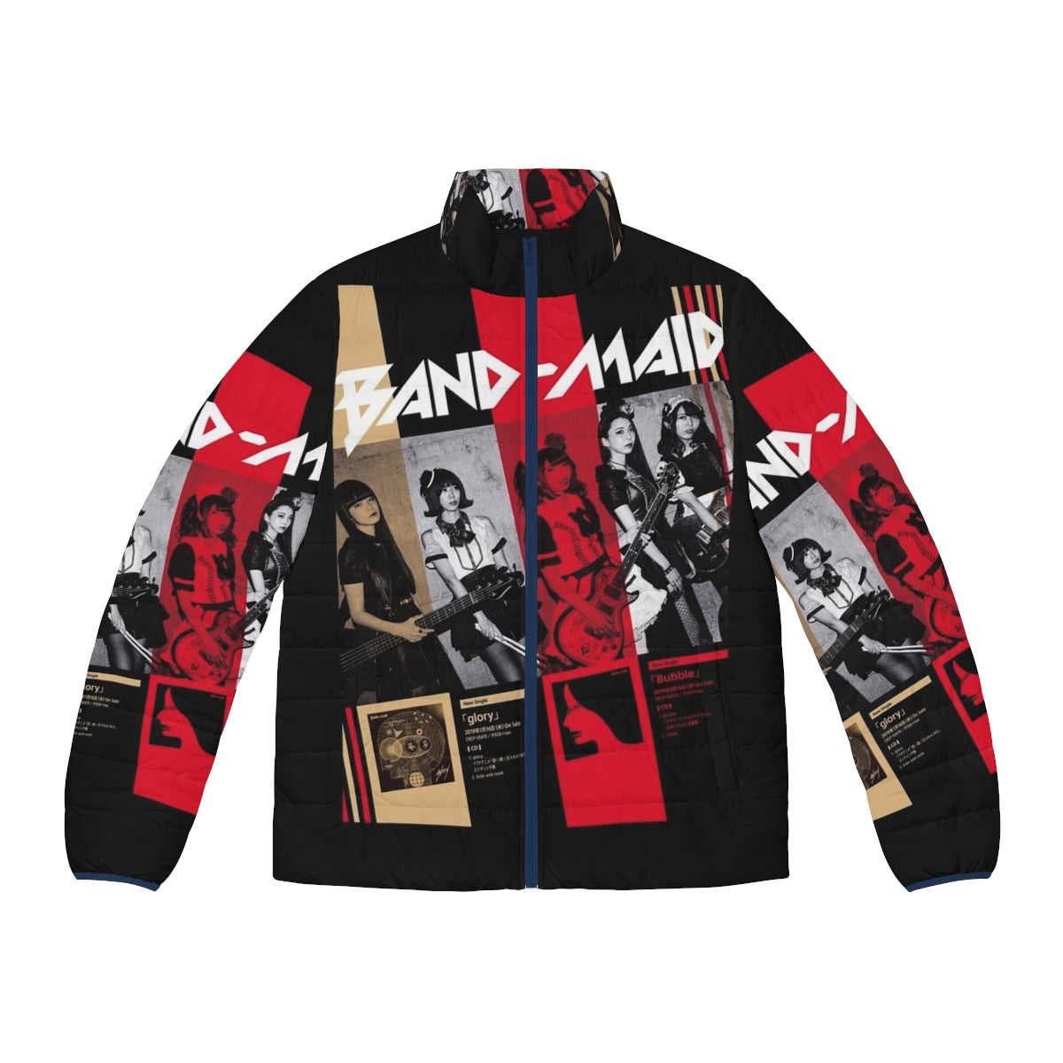 Band Maid Artwork Puffer Jacket - Gift for Metal Music Lovers