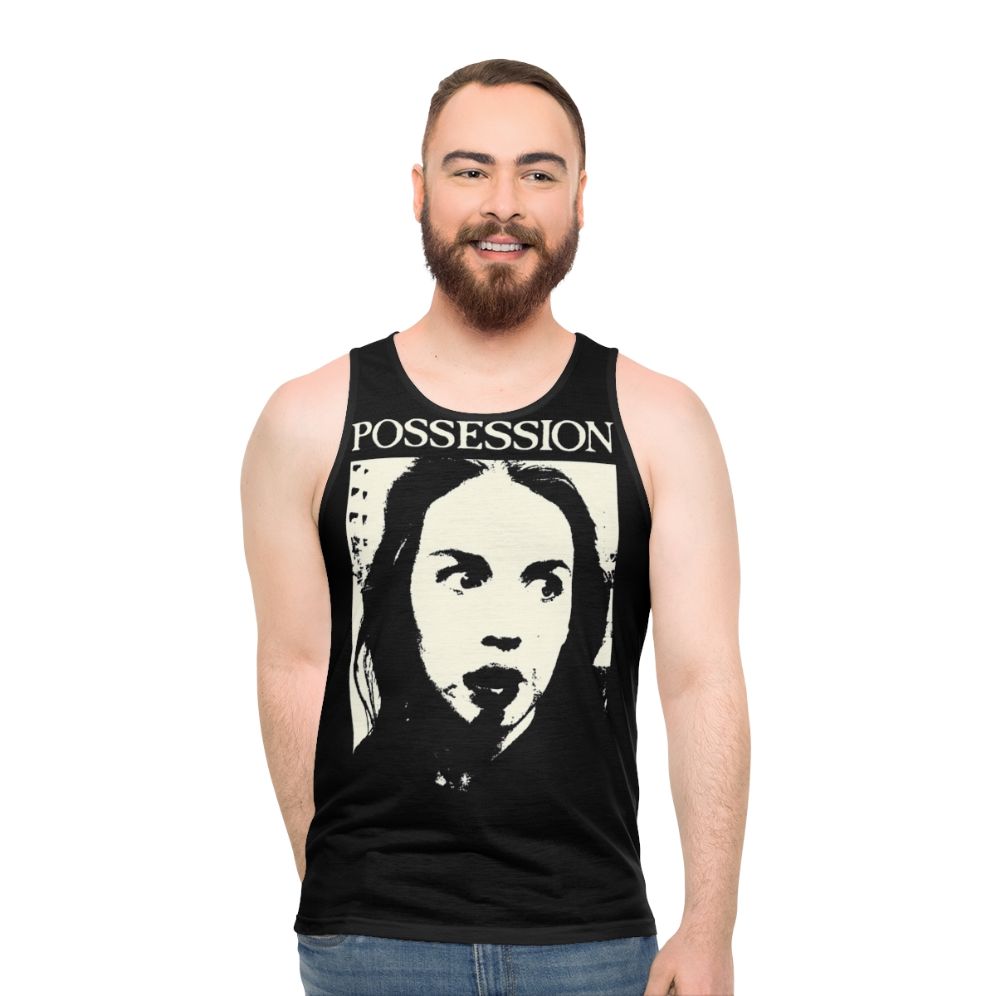 Unisex Possession Minimalist Graphic Tank Top - men