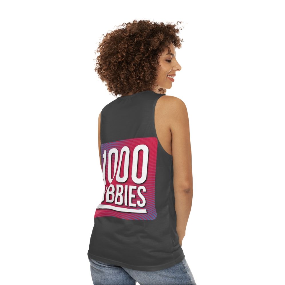 Podcast Hobbies Unisex Tank Top - women back