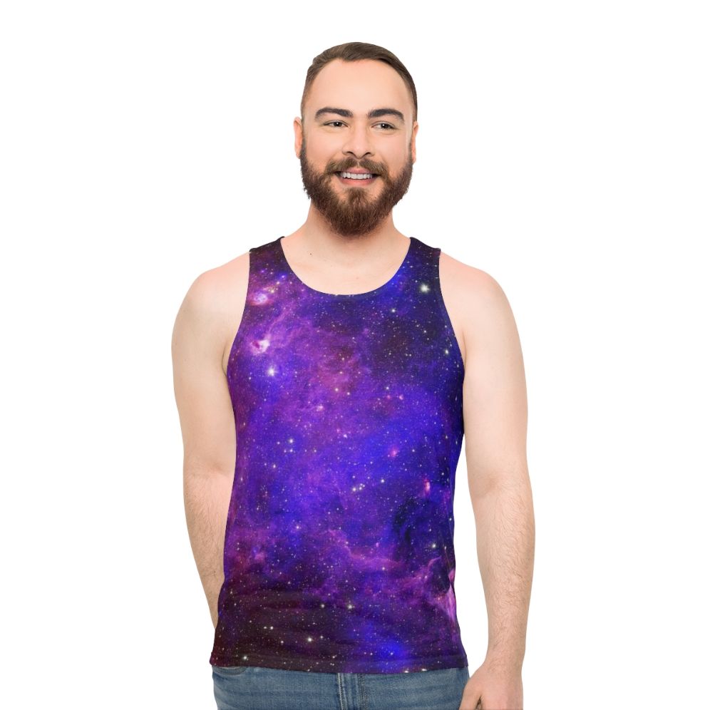 Galaxy Design Unisex Cosmic Tank Top - men