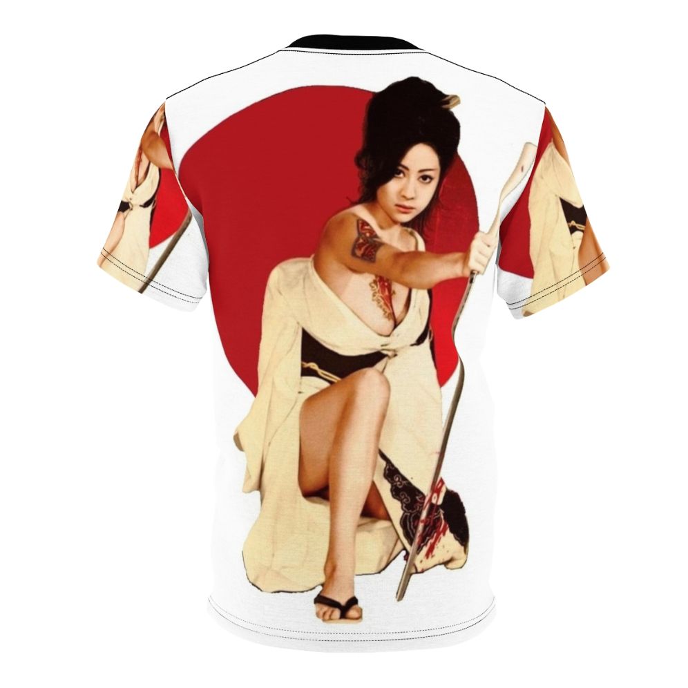 Reiko Ike AOP T-shirt depicting the legendary Japanese film heroine - Back