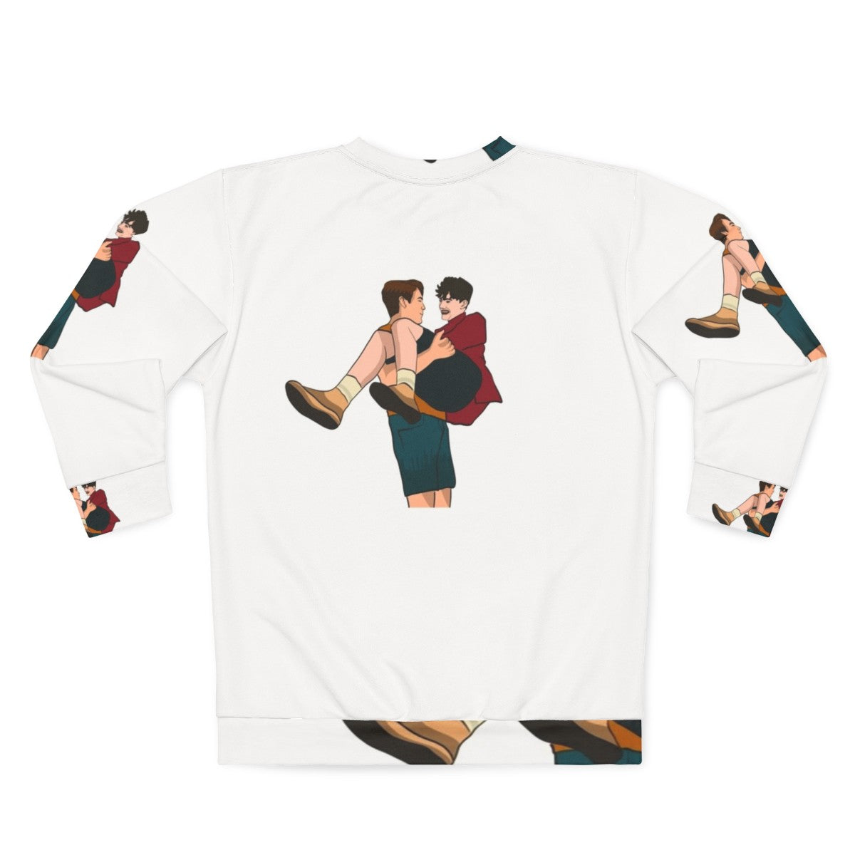 Heartstopper Nick and Charlie Friendship Sweatshirt - Back