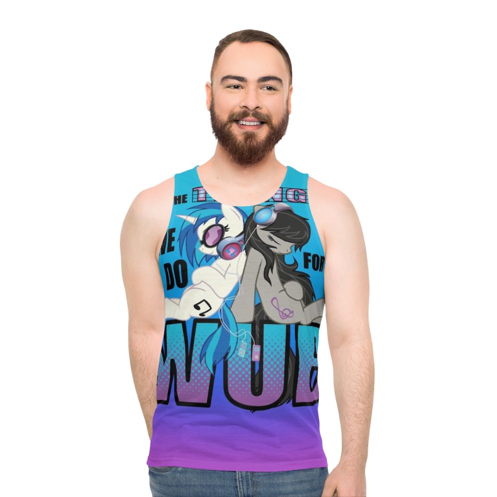 Octavia's Vinyl Scratch Unisex Tank Top - men