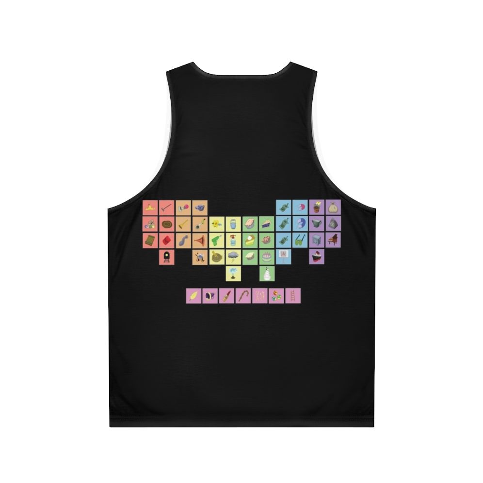 Periodic table of gags unisex tank top - Back