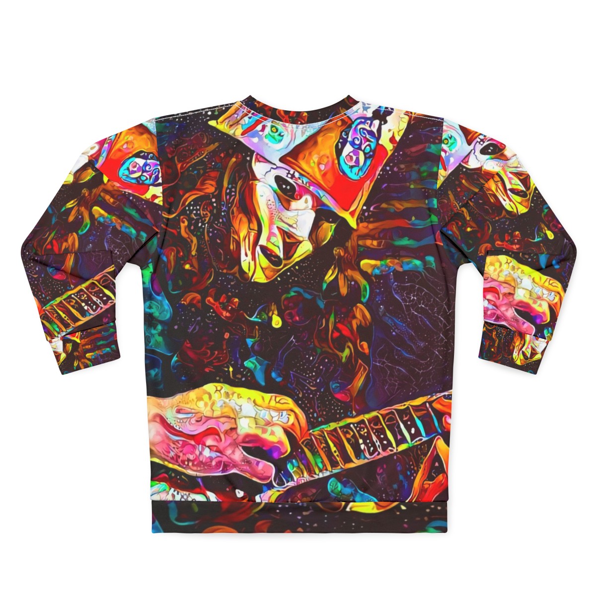 Buckethead Udnie Wave Colorful Sweatshirt - Back