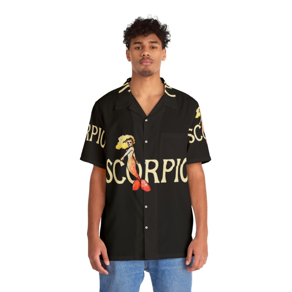 Scorpio Mermaid Hawaiian Shirt 3 Featuring Zodiac Birthday Legendary Animals - People Front