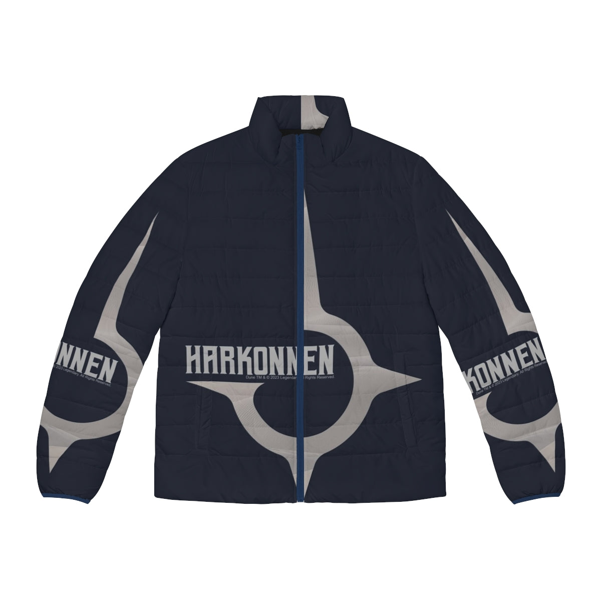 House Harkonnen Gray Puffer Jacket - Dune 2020 inspired sci-fi fashion